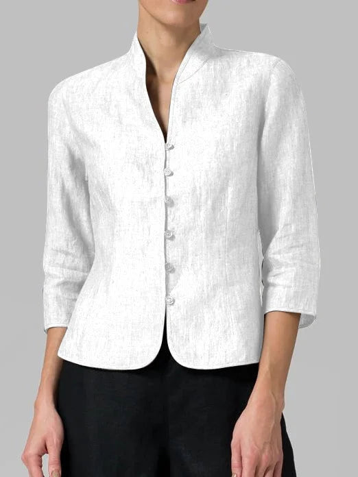 Veste Femme Ajustée Boutonnée - Image 4