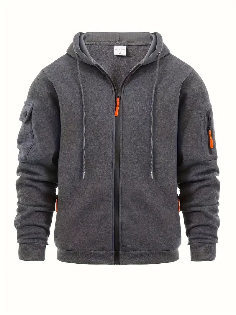 Sweat à capuche zippé pour homme - Image 3