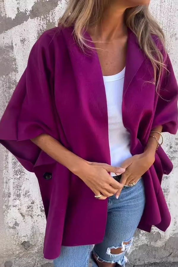 Veste Cape Femme Ouverte sur le Devant - Image 2
