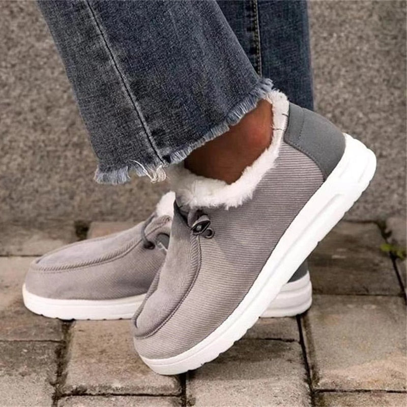Mocassins Femme Doublés en Fausse Fourrure - Image 9