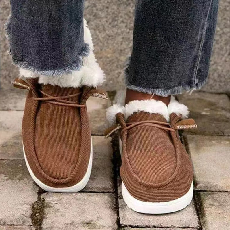 Mocassins Femme Doublés en Fausse Fourrure - Image 8