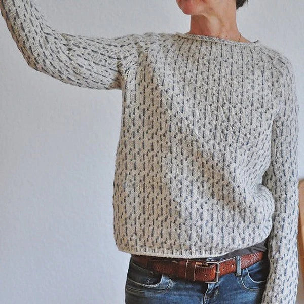 Pull à Manches Longues à Motifs pour Femme - Image 4