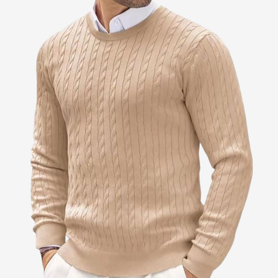 Pull en maille torsadée pour homme - Image 5