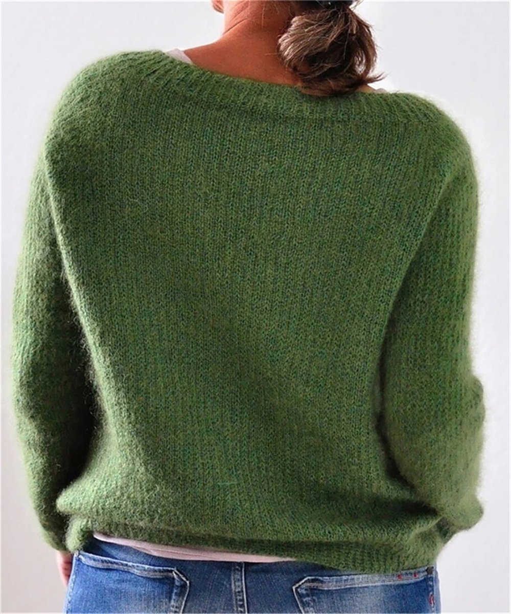 Pull Femme Col Rond Coupe Décontractée - Image 2