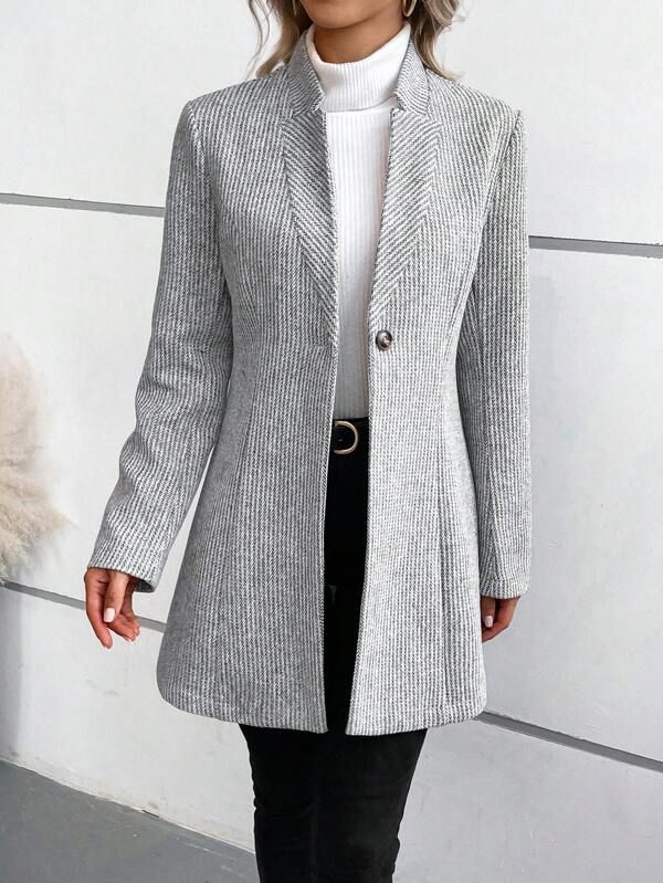 Manteau Long Trapèze Femme - Image 3