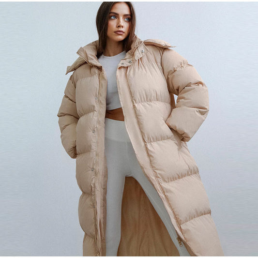Manteau d'hiver matelassé surdimensionné pour femme - Image 1