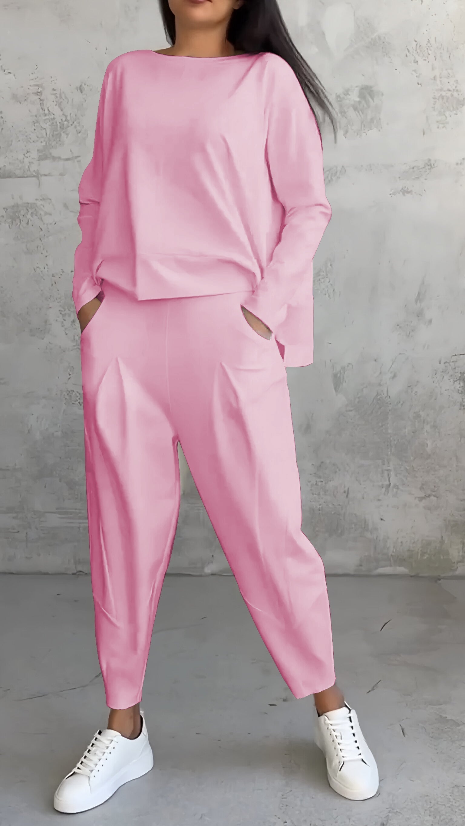 Pantalon Femme Entrejambe Bas Jambe Large - Image 7