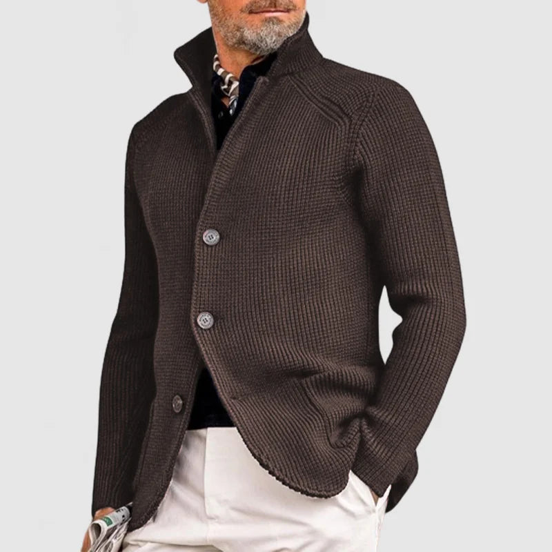 Veste Homme Boutonnée en Maille Côtelée - Image 5