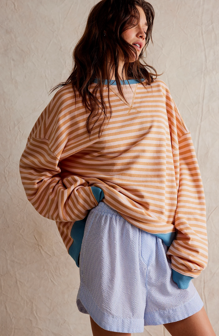 Pull ample rayé pour femme - Image 5