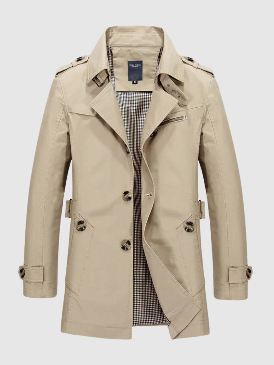 Veste croisée mi-longue pour homme - Image 1