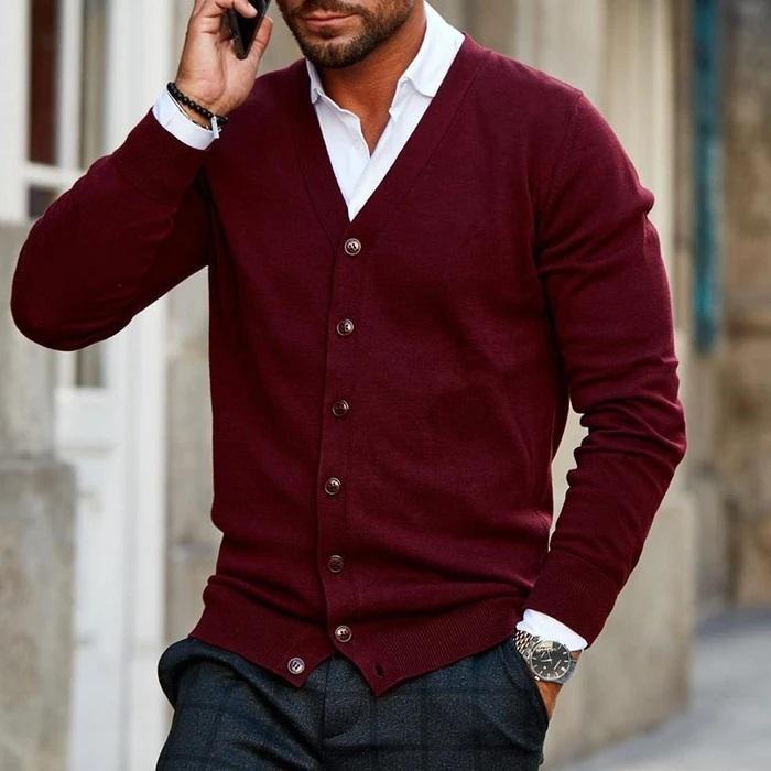 Cardigan Homme Boutonné - Image 1