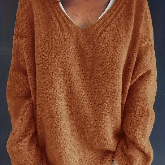 Pull ample en maille pour femme - Image 1