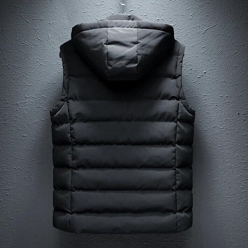 Gilet matelassé à capuche pour homme - Image 2