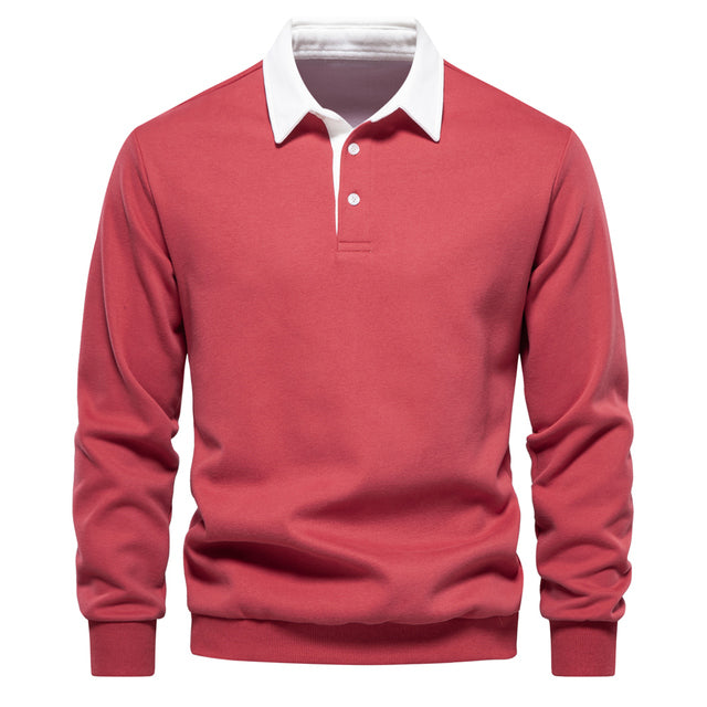 Pull à Col Polo Manches Longues Homme - Image 8