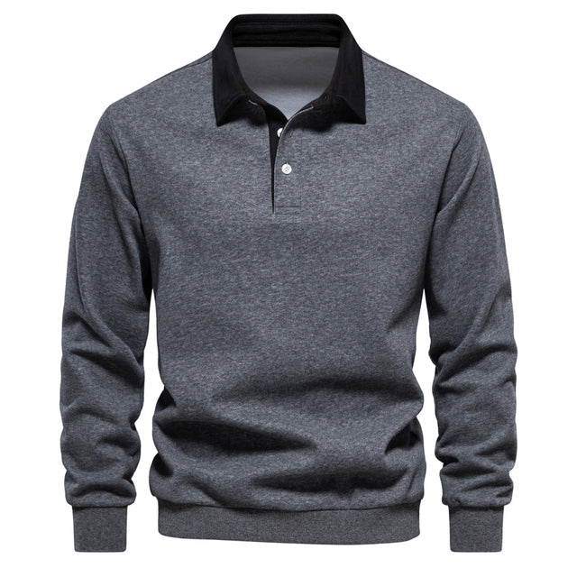 Pull à Col Polo Manches Longues Homme - Image 6