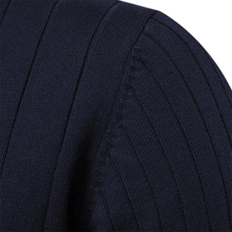 Pull à Col Zippé Homme en Maille Côtelée - Image 5