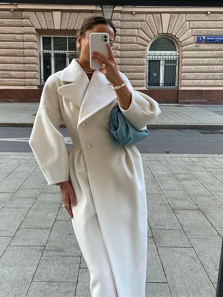 Manteau Long Croisé Femme - Image 4