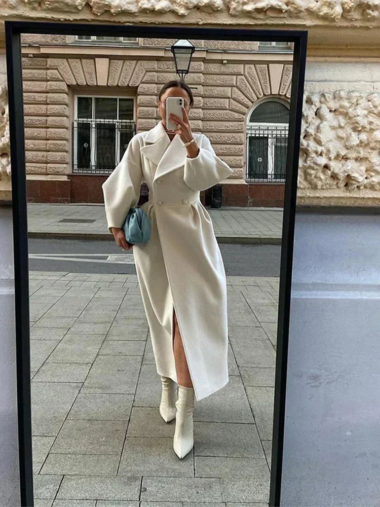 Manteau Long Croisé Femme - Image 3