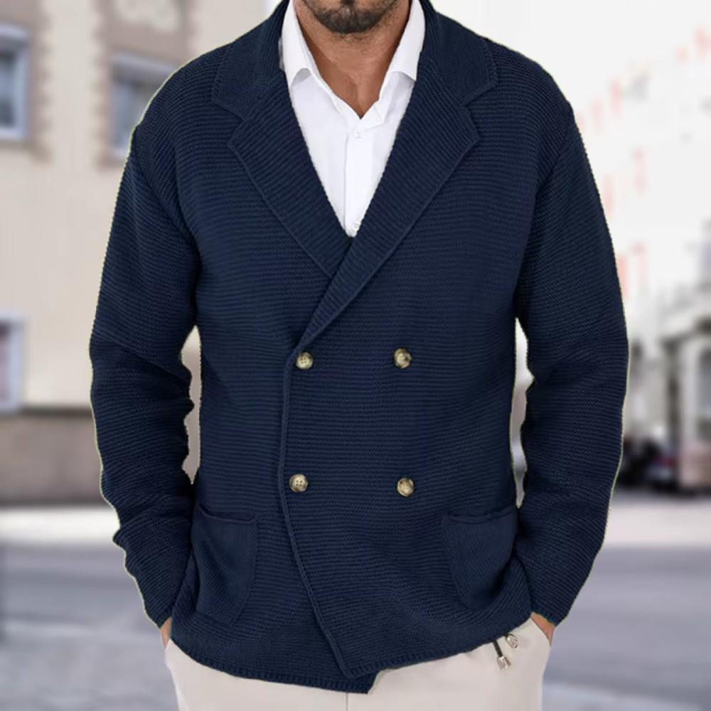 Blazer Tricot Croisé Homme - Image 1