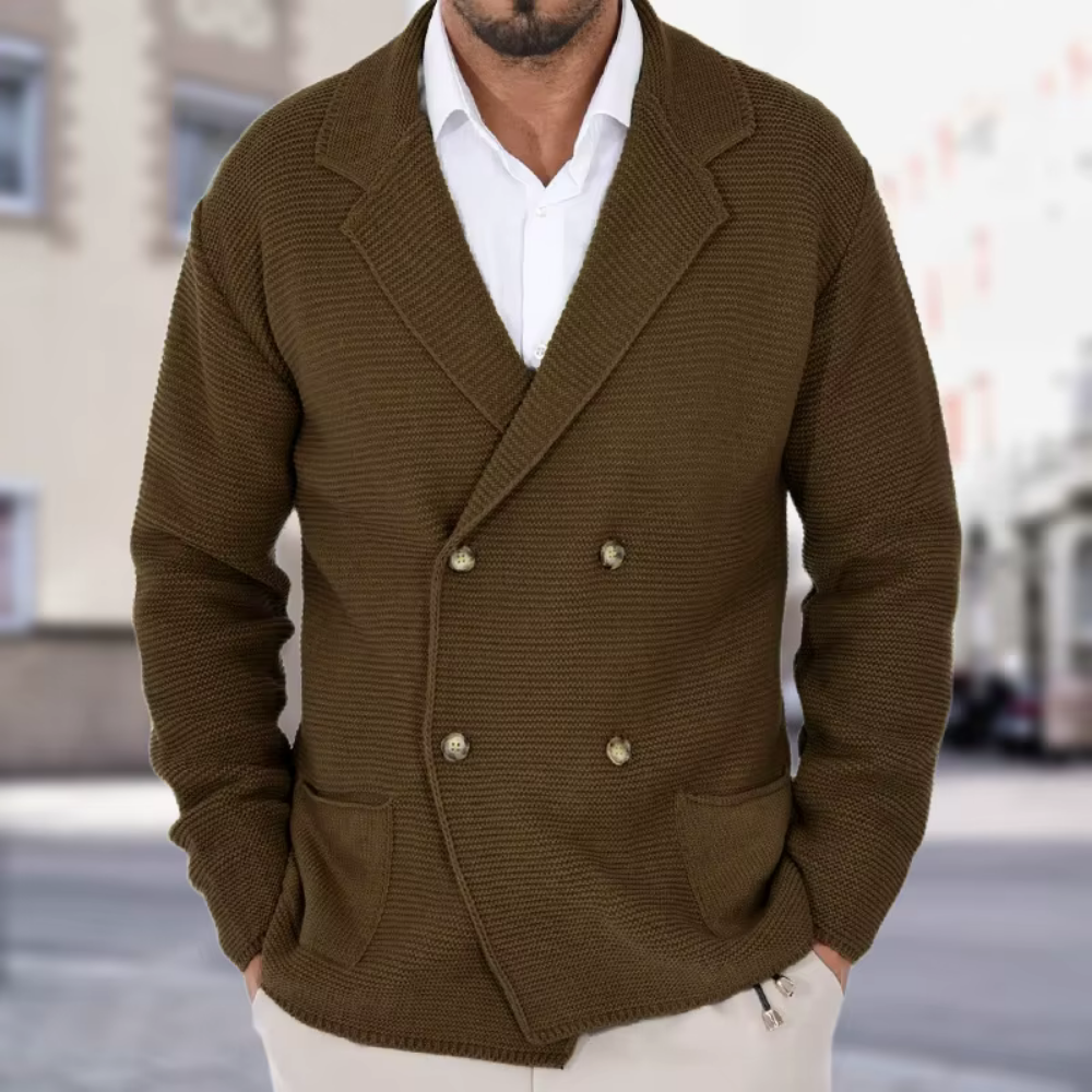 Blazer Tricot Croisé Homme - Image 2