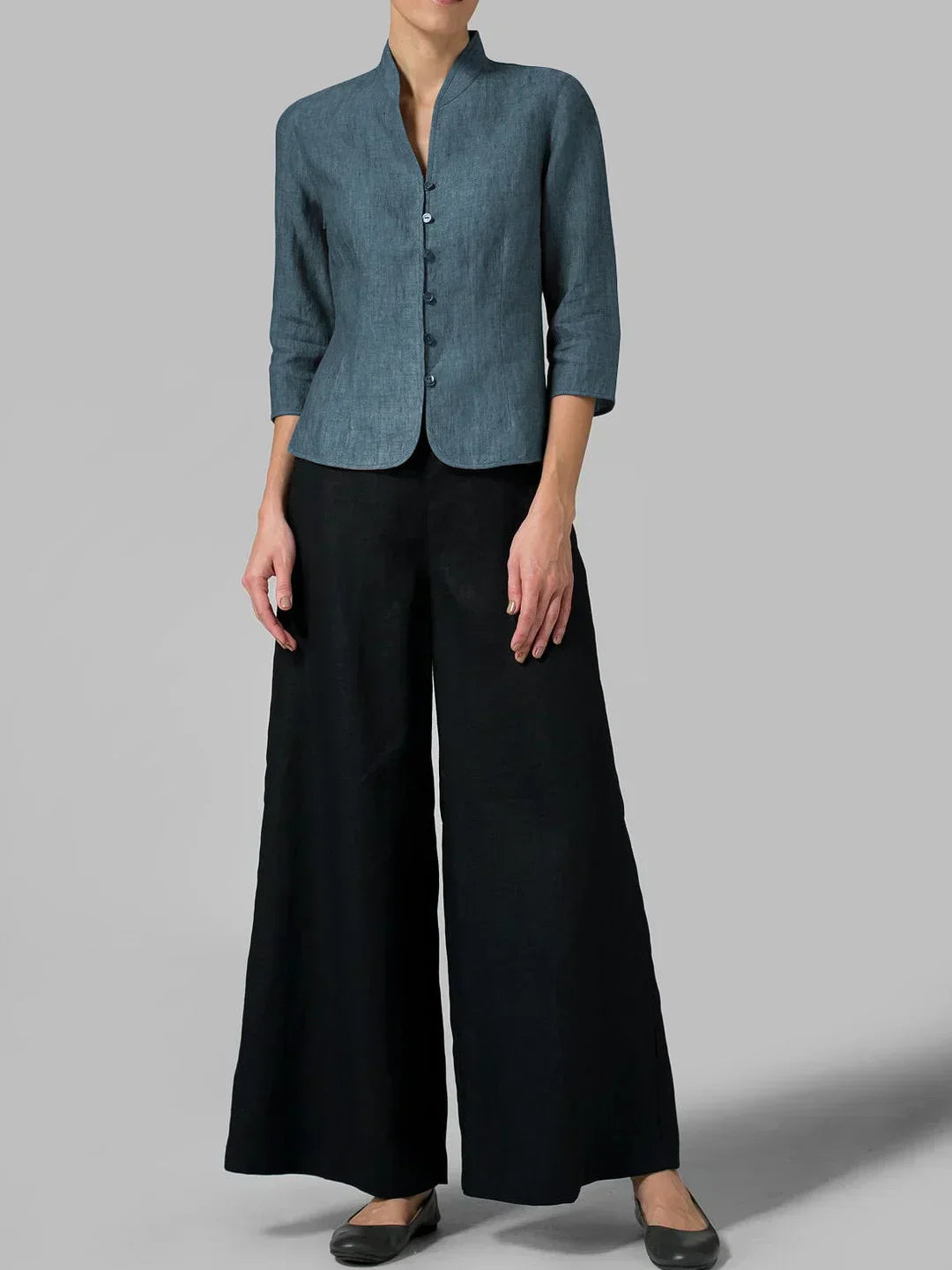 Veste Femme Ajustée Boutonnée - Image 6