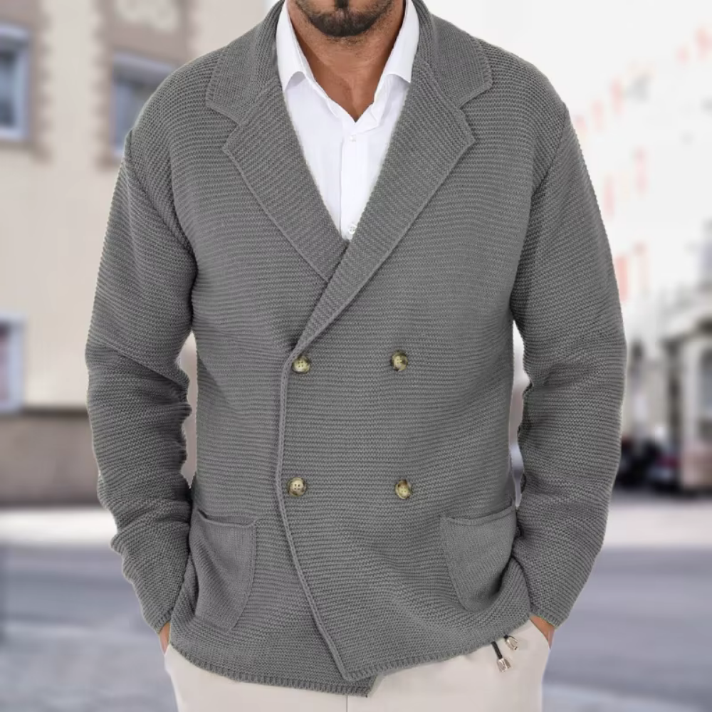 Blazer Tricot Croisé Homme - Image 5