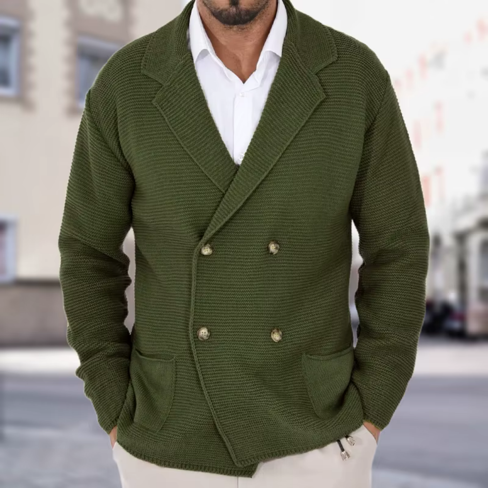 Blazer Tricot Croisé Homme - Image 6