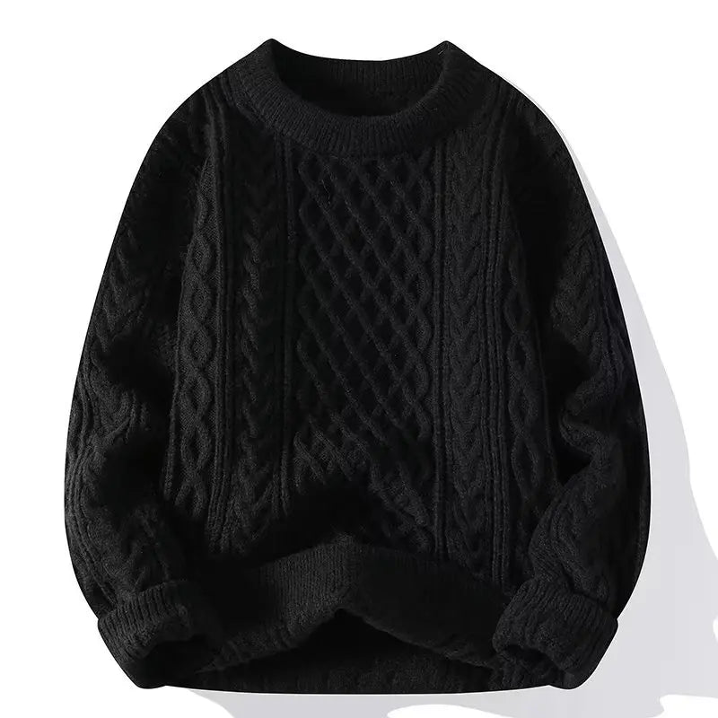Pull en maille torsadée pour homme - Image 2