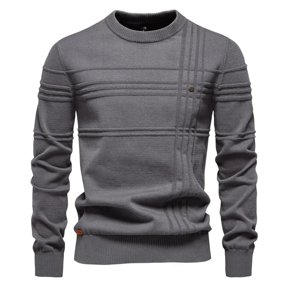 Pull ras du cou à manches longues pour homme - Image 5
