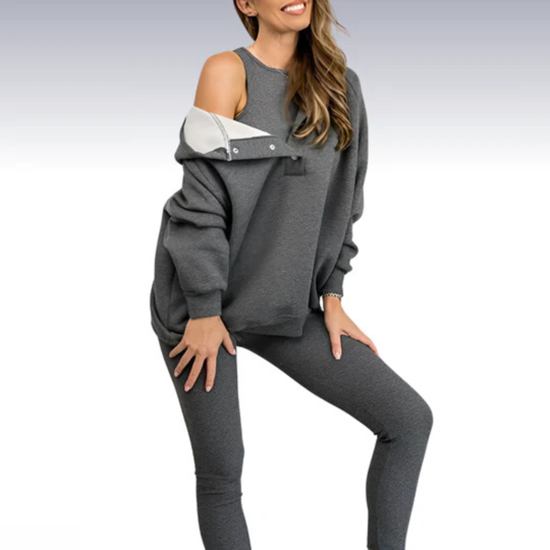 Ensemble de survêtement à capuche pour femme - Image 2