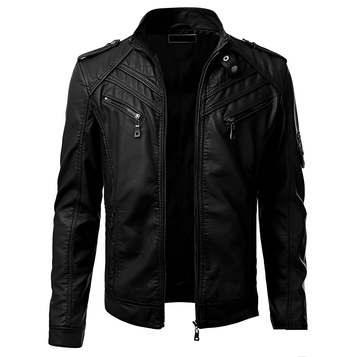 Veste de motard slim fit pour homme - Image 11