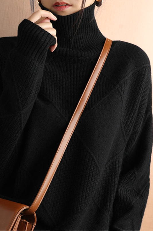 Pull Femme Tricot Motif Losanges - Image 8