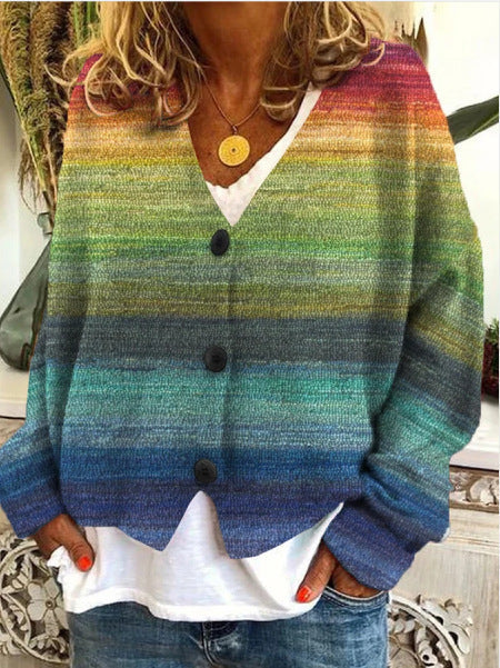 Pull en Tricot Rayé pour Femme - Image 3