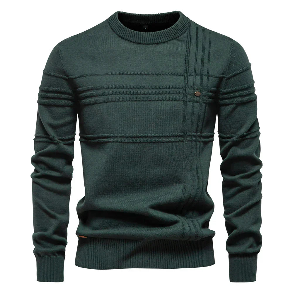 Pull ras du cou à manches longues pour homme - Image 6