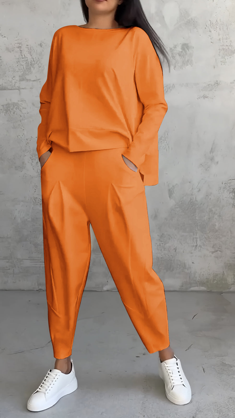Pantalon Femme Entrejambe Bas Jambe Large - Image 10