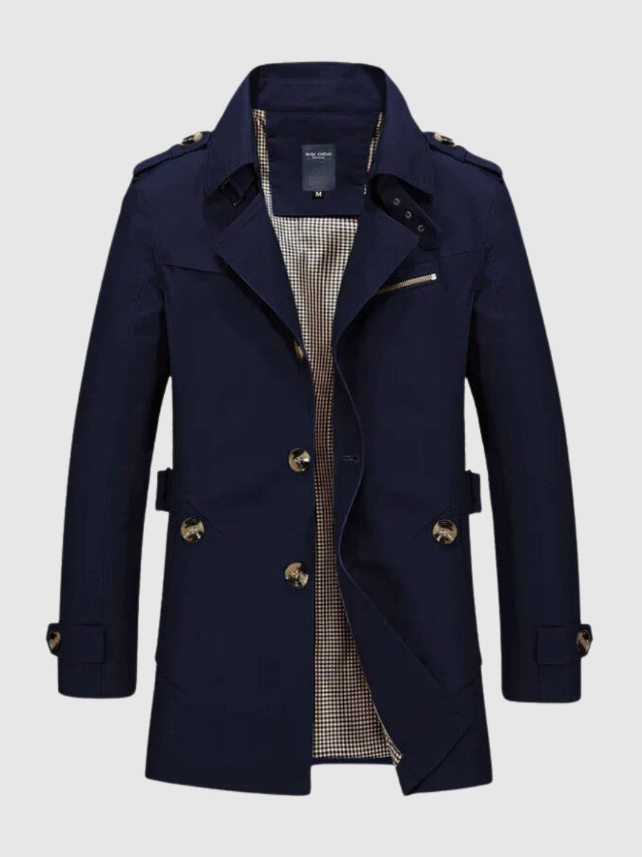 Veste croisée mi-longue pour homme - Image 4