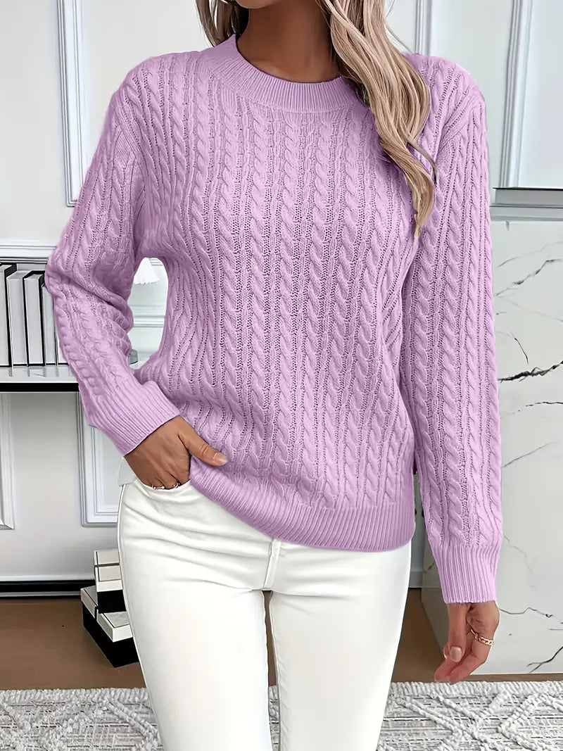 Pull Femme Tricot Câble - Image 8