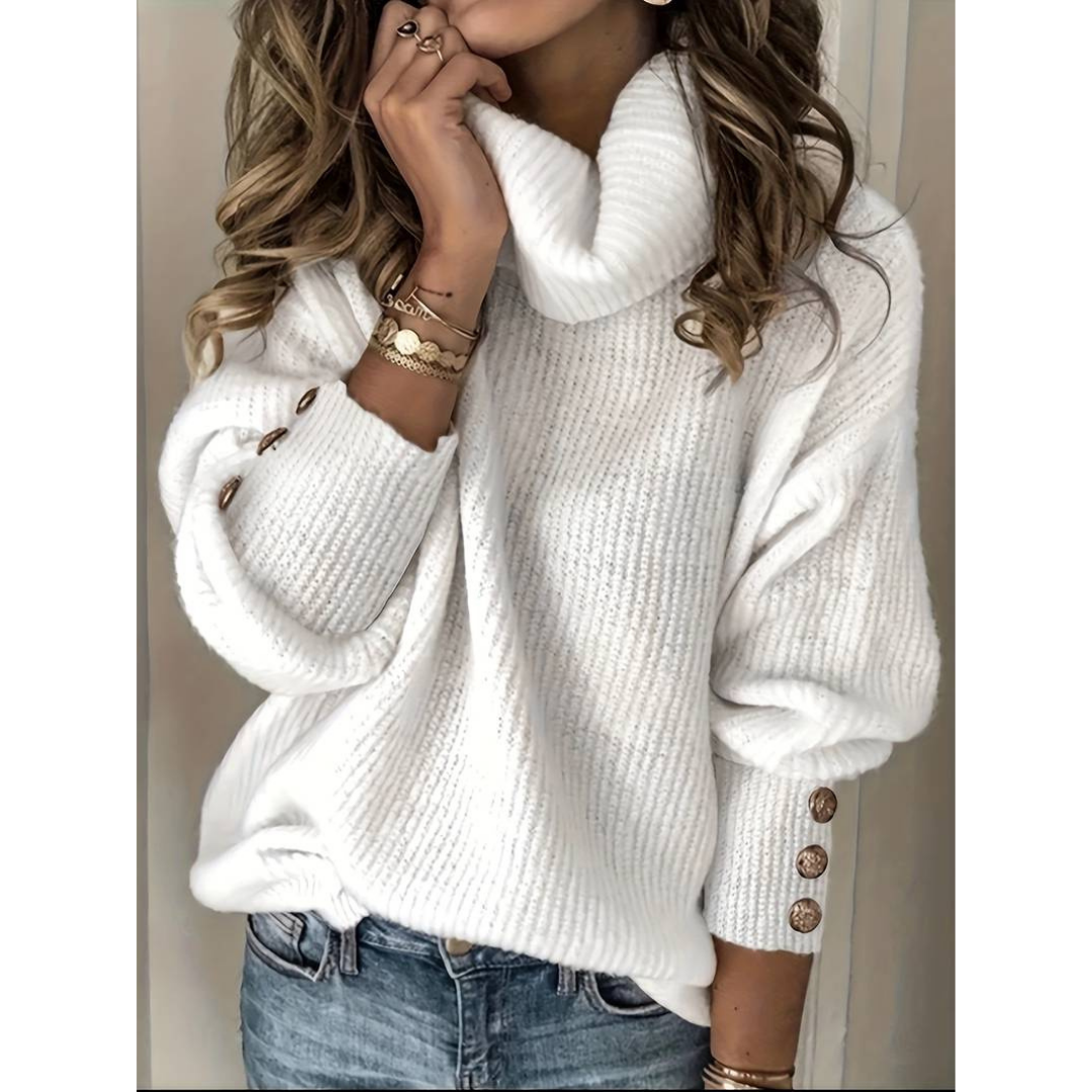 Pull Femme à Col Roulé - Image 1