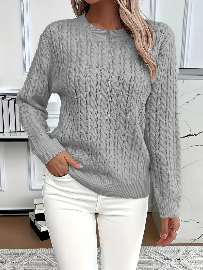 Pull Femme Tricot Câble - Image 3
