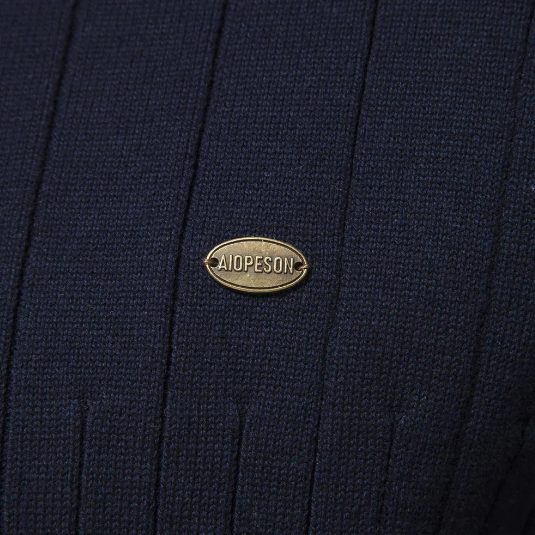 Pull Homme Col Montant Zippé 1/4 - Image 3