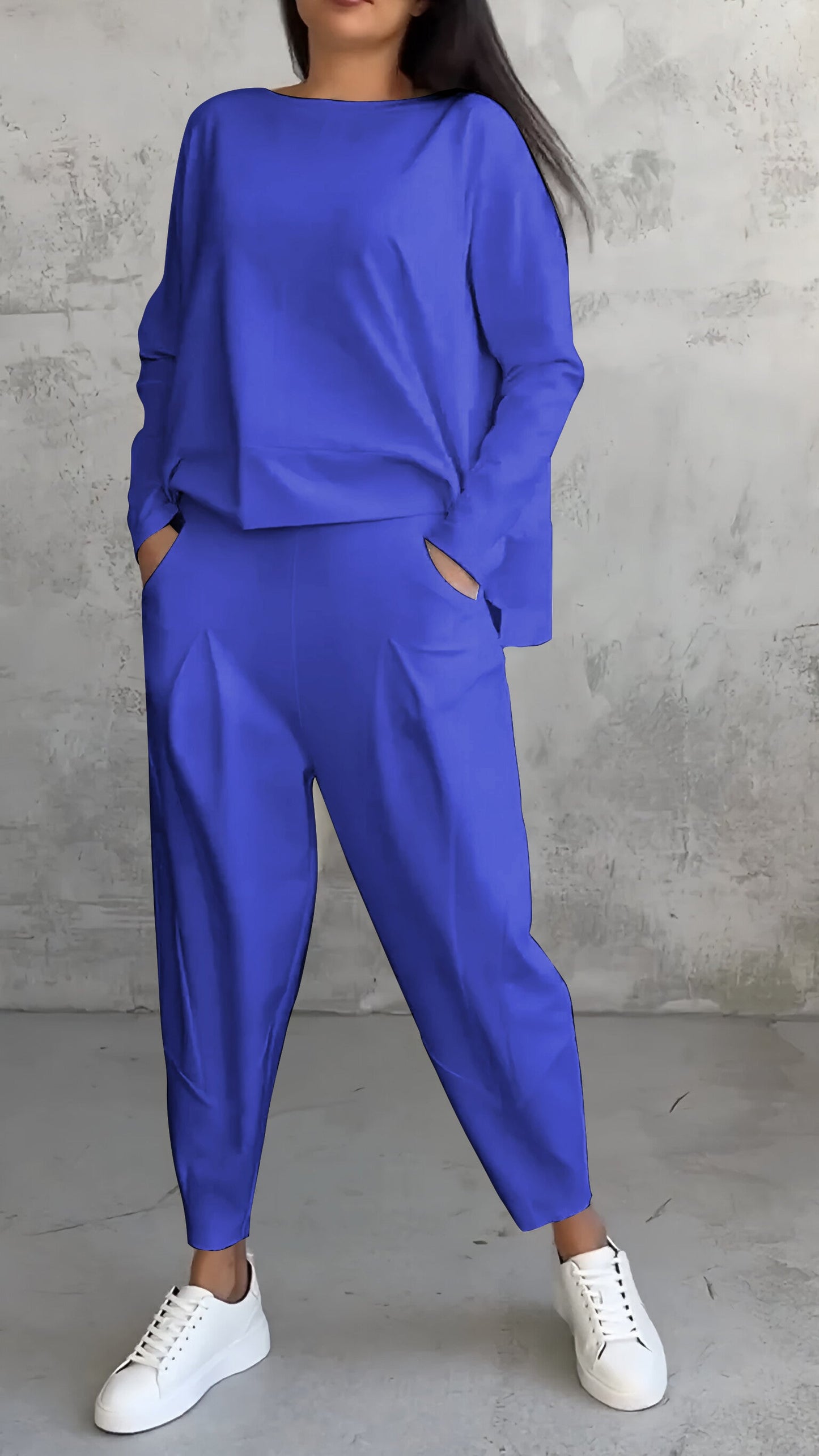 Pantalon Femme Entrejambe Bas Jambe Large - Image 9
