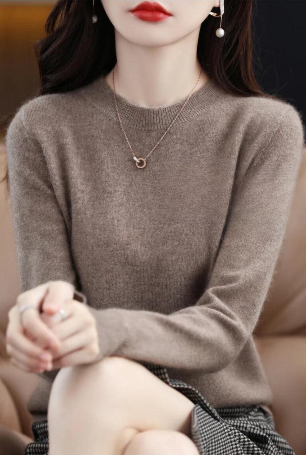 Pull ajusté en tricot pour femme - Image 9