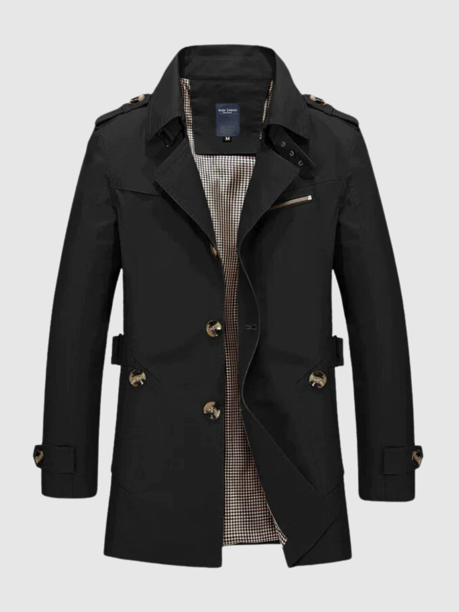 Veste croisée mi-longue pour homme - Image 3