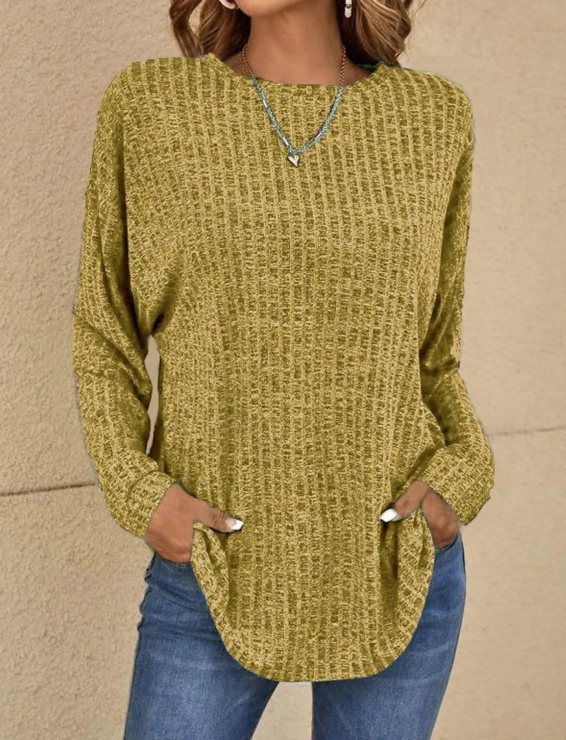 Pull ample à col rond pour femme - Image 7