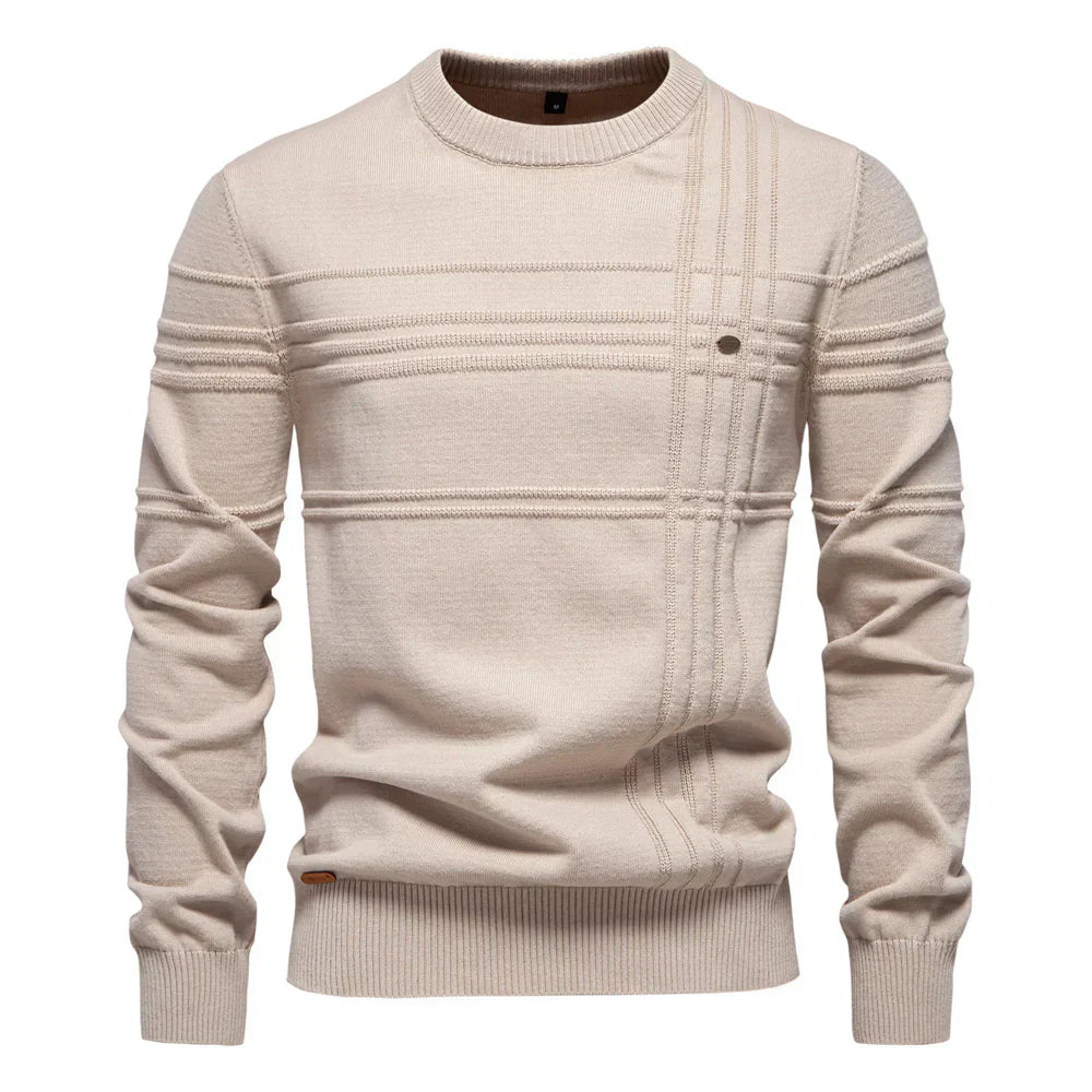 Pull ras du cou à manches longues pour homme - Image 7