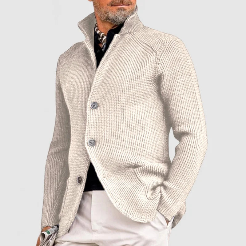 Veste Homme Boutonnée en Maille Côtelée - Image 3