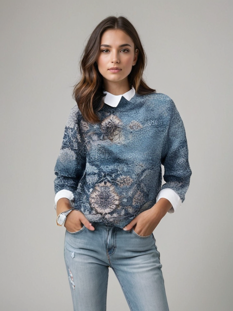 Pull imprimé pour femme - Image 2