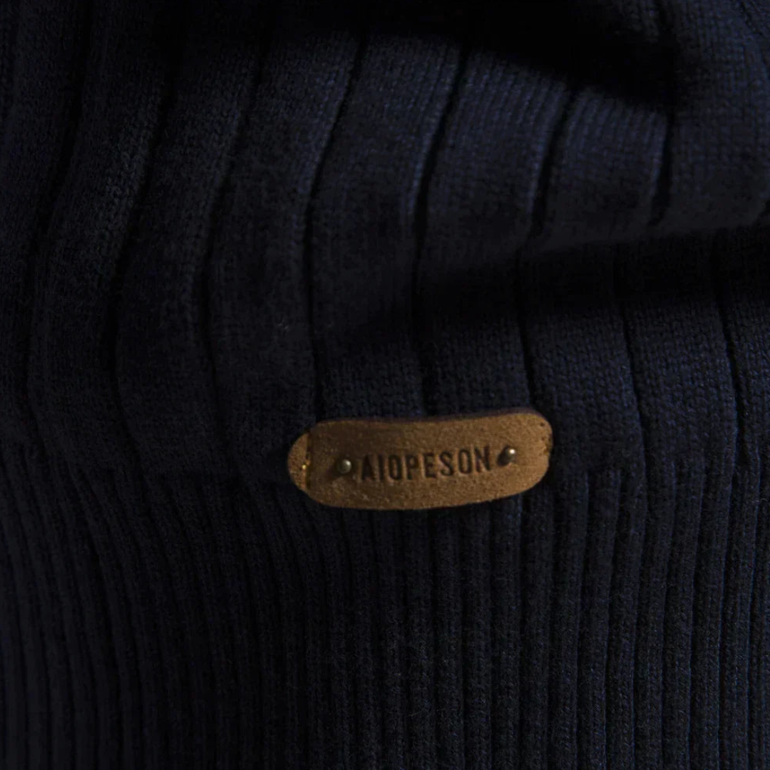 Pull Homme Col Montant Zippé 1/4 - Image 4