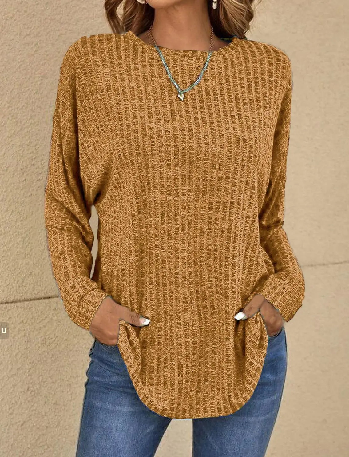 Pull ample à col rond pour femme - Image 5
