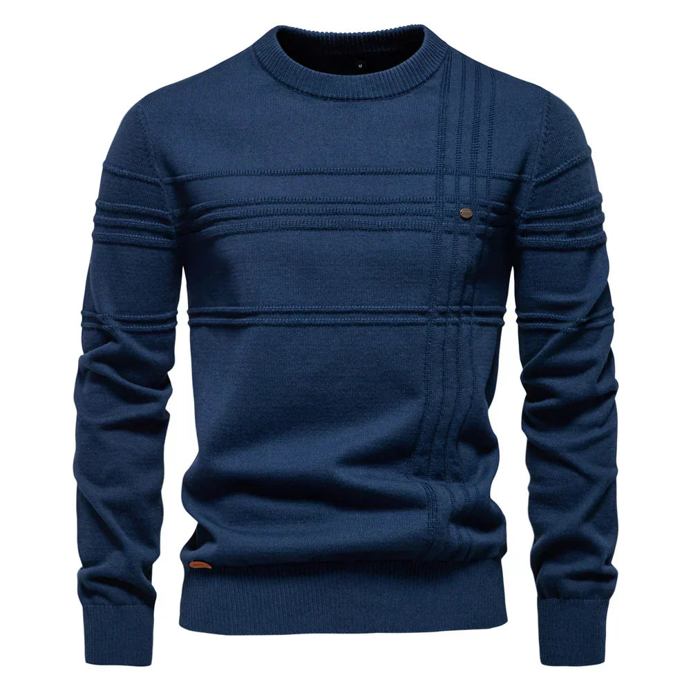 Pull ras du cou à manches longues pour homme - Image 8